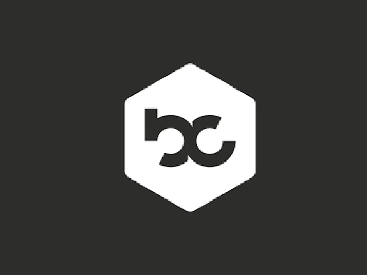 Logo von Bike-Components in einem weißen Sechseck
