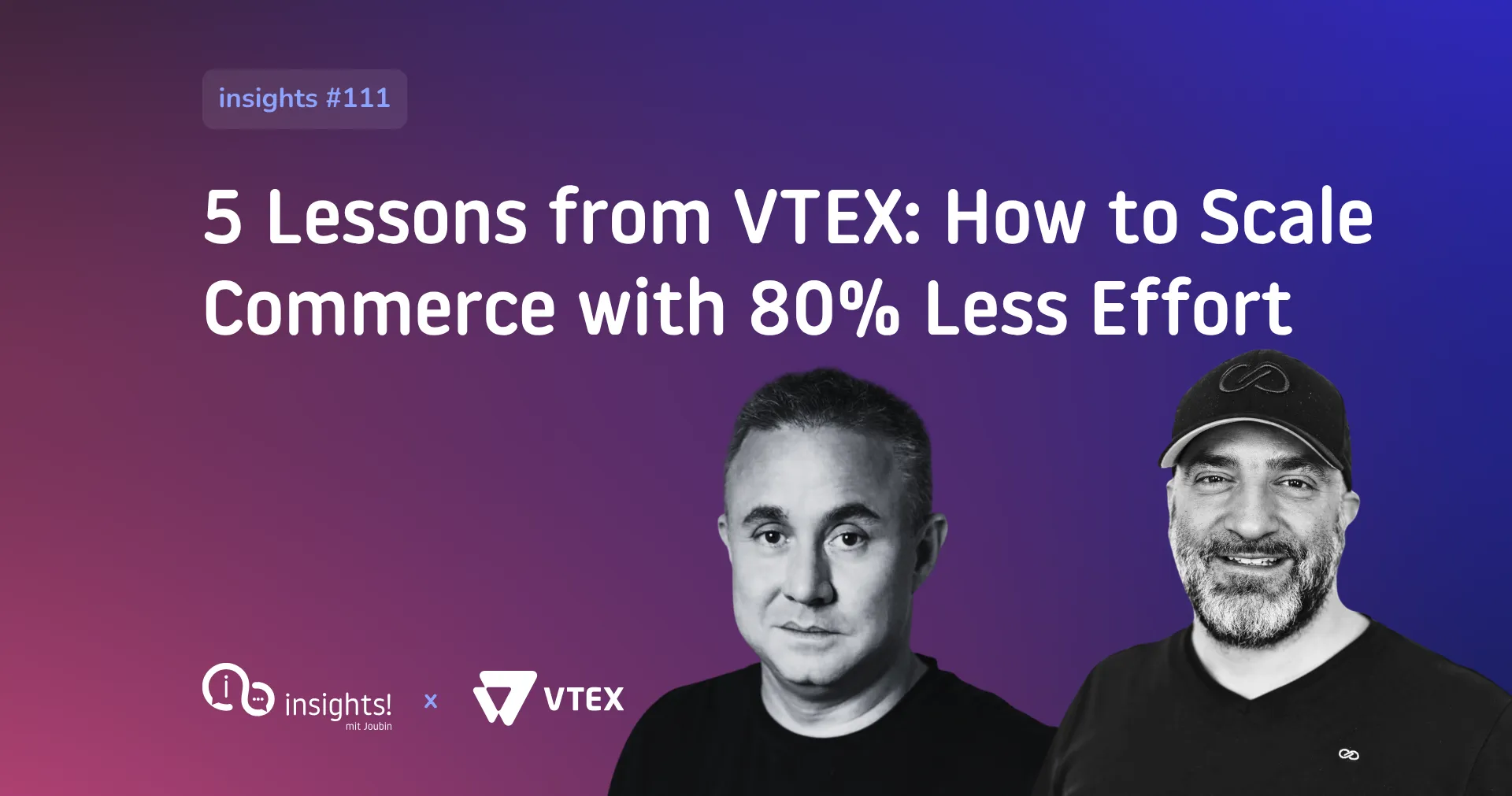 How to Scale Commerce with 80 % Less Effort
