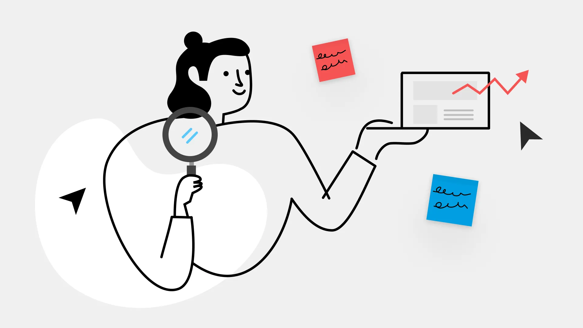 Illustration zum Trend User Research
