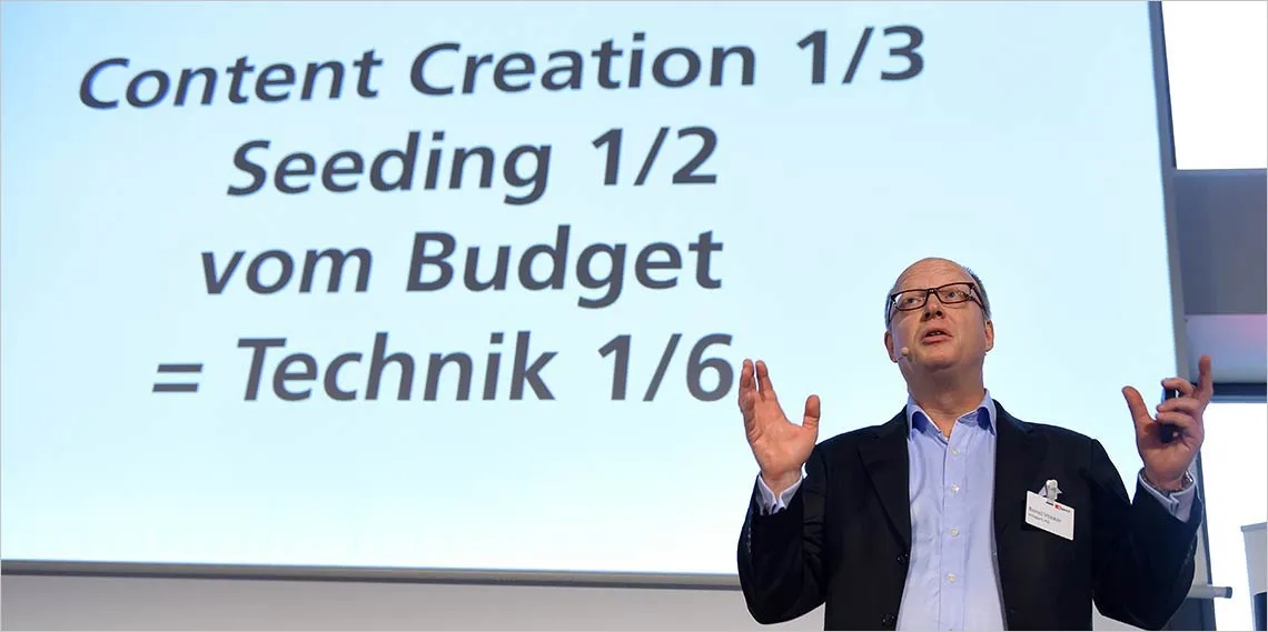Bernd Völcker auf der relaunch Konferenz über Relaunch-Budget