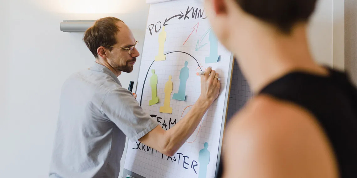 Workshop Teilnehmer für Zielgruppenanalyse von Relaunch