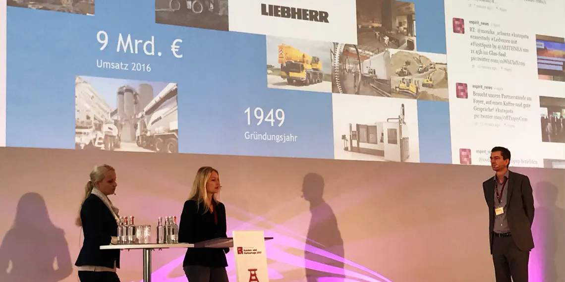 Klaus Cloppenburg während seinem Vortrag auf den B2B Days