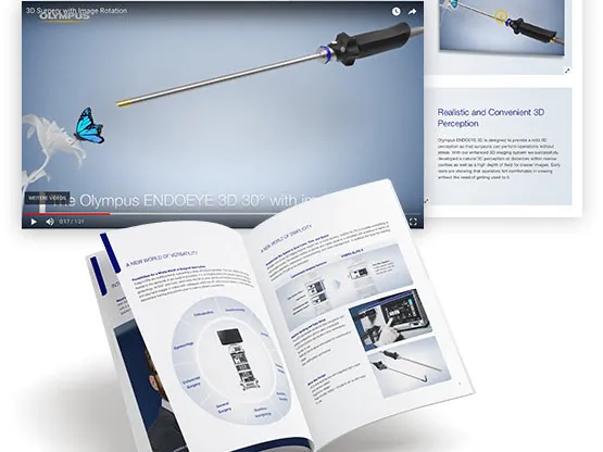 Multimediale Produkt- und Contentinszenierung für Olympus MSD