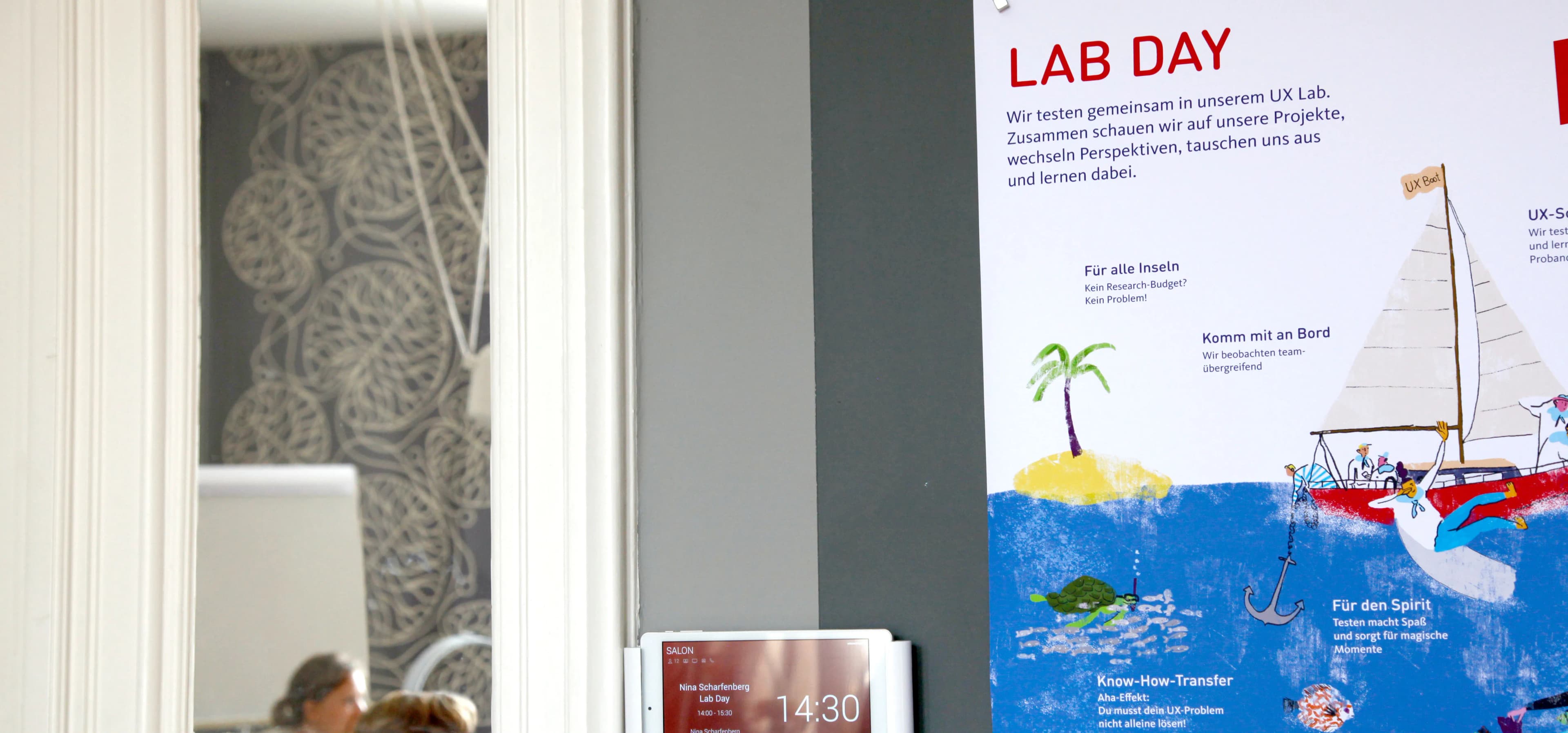 Lab Day Plakat mit Tür