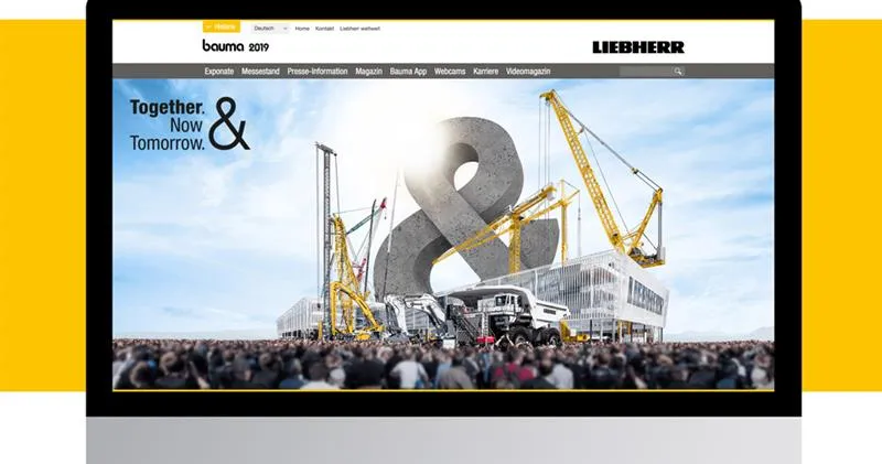 Liebherr auf der Bauma 2019 - ein spektakulärer Messeauftritt wird digital erlebbar